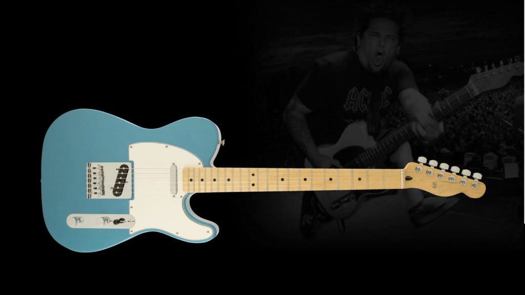 blue electric guitar